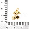 Brass Micro Pave Cubic Zirconia Pendants KK-F894-05G-3