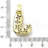 Brass Micro Pave Clear Cubic Zirconia Pendants KK-M279-01G-J-3