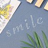 Fingerinspire Glitter Hotfix Rhinestone(Hot Melt Adhesive On The Back) DIY-FG0001-43-9