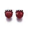 Rack Plating Alloy Enamel European Beads MPDL-N039-200-1