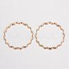 Brass Linking Wavy Rings KK-D522-13-2
