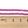 Lab Grown Red Corundum Beads Strands G-L591-A01-01-1-4