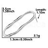 Non-Tarnish Classic Vintage Oval 304 Stainless Steel Stud Earrings for Women GS5707-1-1