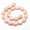 Pearl Luster Plated Glass Bead Strands EGLA-J107-M-3