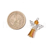 3Pcs Glass Pendants PALLOY-JF03664-03-2
