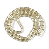 Electroplate Glass Beads Strands GLAA-Q101-02A-PL06-2