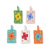 Seed Beads Beaded Pendants PALLOY-MZ00245-1