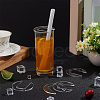 BENECREAT 16Pcs Acrylic Blank Tumbler Topper TACR-BC0001-14-5