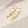 Elegant Brass Geometric Hoop Earrings HZ0185-2-1