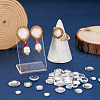 80Pcs 4 Size Transparent Glass Cabochons X1-GGLA-ZZ0001-03-15