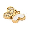 Natural White Shell Pendants STAS-P385-01G-2