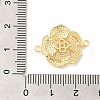 Brass Pave Glass Connector Charms KK-Z073-32G-01-3