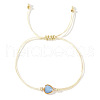 Elegant Golden Edge Glass Link Bracelets for Girlfriend and Family KK2420-1-1