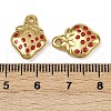 Strawberry 304 Stainless Steel Enamel Pendants STAS-L290-21A-G-3