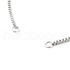 Tarnish Resistant 316 Surgical Stainless Steel Box Chains Bracelet Making X-AJEW-JB01065-3