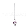 Crystal Fairy Beaded Wall Hanging Decoration Pendant Decoration HJEW-G019-02C-1