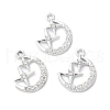 Rack Plating Alloy Crystal Rhinestone Pendants RB-L036-VF880-1-3