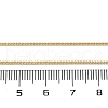 1mm Rack Plating Brass Curb Chain Necklaces for Women Men MAK-L044-26G-5