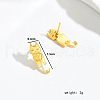 S925 Sterling Silver Cat Shape Stud Earrings DX2509-2