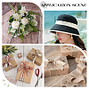 ARRICRAFT 3 Colors Hot Stamping Polyester Frayed Ribbons SRIB-AR0001-20-5