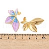 304 Stainless Steel Leaf Stud Earrings EJEW-V014-01G-02-3