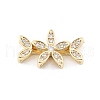 Brass Micro Pave Cubic Zirconia Spacer Beads KK-K371-47B-G-1