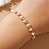 Natural Peach Moonstone Beads Stretch for Women MC1520-4