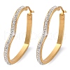 304 Stainless Steel Heart Hoop Earrings EJEW-S242-01G-D-2