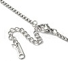 304 Stainless Steel Bear Pendants Necklaces NJEW-K259-03P-3