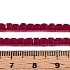 Lab Grown Red Corundum Beads Strands G-N351-02A-01-4