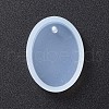 Oval Shape DIY Silicone Pendant Molds X-AJEW-P038-01-1