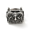 316 Stainless Steel Cavel Finger Ring RJEW-C030-01A-AS-2