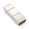 Tarnish Resistant 304 Stainless Steel Magnetic Clasps with Glue-in Ends STAS-B017-08P-1
