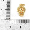 Brass Micro Pave Clear Cubic Zirconia Pendants KK-L231-08G-3