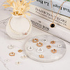 Biyun 16Pcs 16 Style Brass Pendant Cabochon Settings & Cabochon Connector Settings FIND-BY0001-13-7