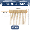 Brass Rhinestone Anklets AJEW-WH0542-75G-2