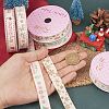  5 Rolls 5 Styles Single Face Printed Cotton Ribbons SRIB-TA0001-06-5