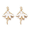 Light Gold Plated Alloy Pendants ENAM-T009-18D-2