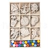 Ocean Theme DIY Wood Pendants WOOD-S063-01A-1