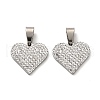 201 Stainless Steel Clay Pendants STAS-R166-02C-P-1