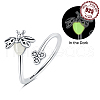 925 Sterling Silver Adjustable Open Cuff Rings FS-WGD27BF-03-1