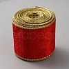 10 Yards Single Face Velvet Wired Ribbon SRIB-WH0011-133A-2