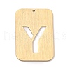Ion Plating(IP) 304 Stainless Steel Pendants STAS-K216-49Y-G-1