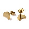 PVD Vacuum Plating 304 Stainless Steel Stud Earrings EJEW-Z040-36G-2