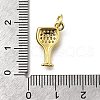 Brass Micro Pave Clear Cubic Zirconia Pendants KK-G525-18G-3