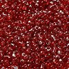 Spray Painted Glass Seed Beads SEED-F005-06A-05-3