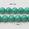 Synthetic Turquoise Beads Strands TURQ-H038-4mm-XXS11-2