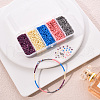 90G 5 Colors 12/0 Baking Paint Glass Seed Beads SEED-YW0001-14A-8