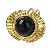 Natural Mixed Stone Finger Rings RJEW-Q822-53G-2