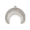 Brass Micro Pave Cubic Zirconia Pendants KK-M322-43P-1